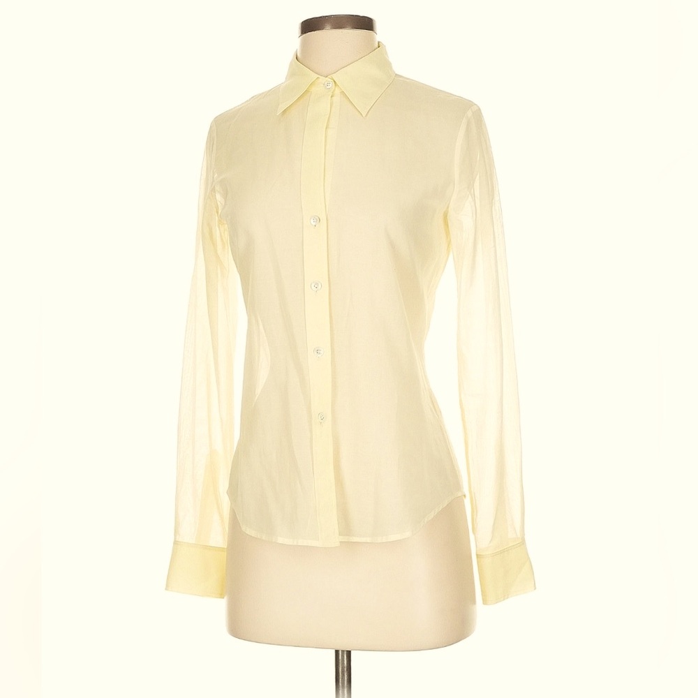 Yellow Women's Button-Up Shirt